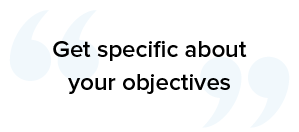 Get specific about the call center QA monitoring scorecard objective and goals