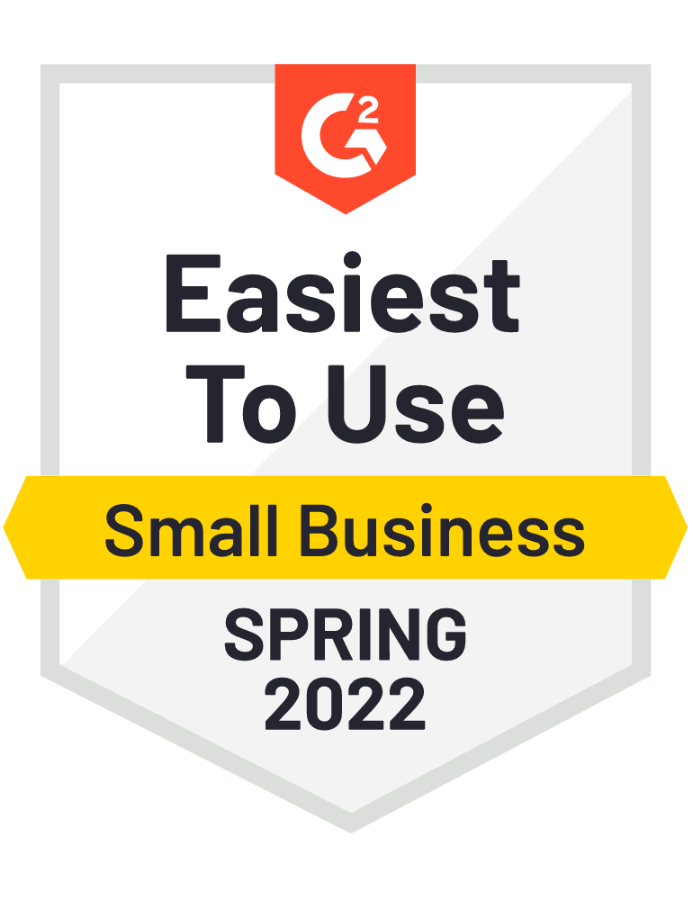 G2 | Easiest To Use | Small Business | SPRING 2022