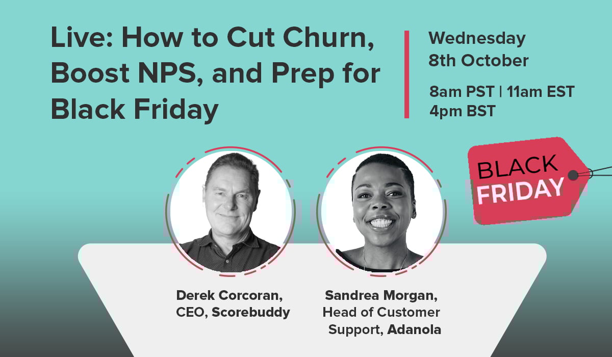 Black Friday webinar around QA, Churn and CX Tactics by Scorebuddy