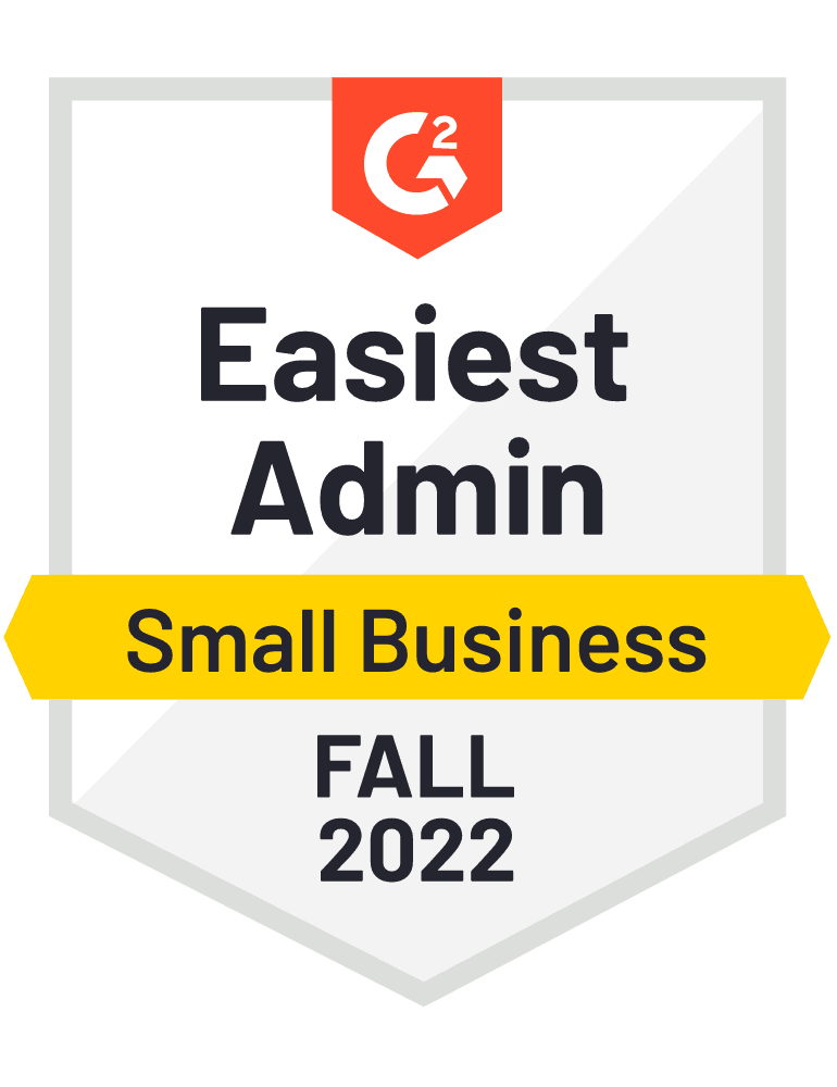 G2 | Easiest Admin | Small Business | FALL 2022