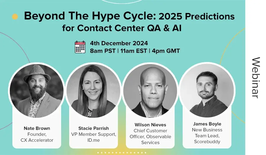 2025 predictions for contact center qa & ai webinar