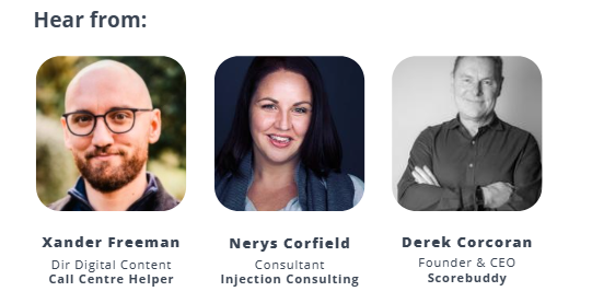 Hear from our speakers, Xander, Nerys and Derek.