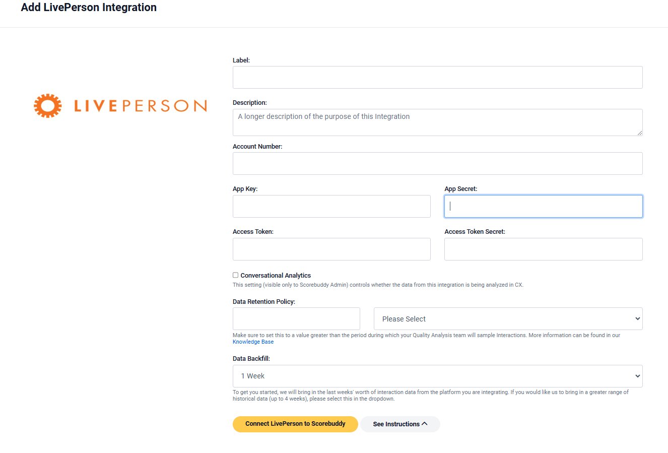 liveperson integration